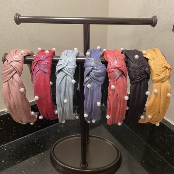 Headbands w/faux Pearls, Various Colors Shown. $7 each - Picture 1 of 5